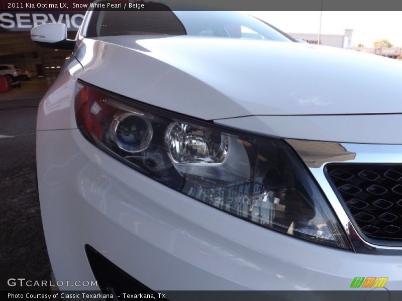 Snow White Pearl / Beige 2011 Kia Optima LX