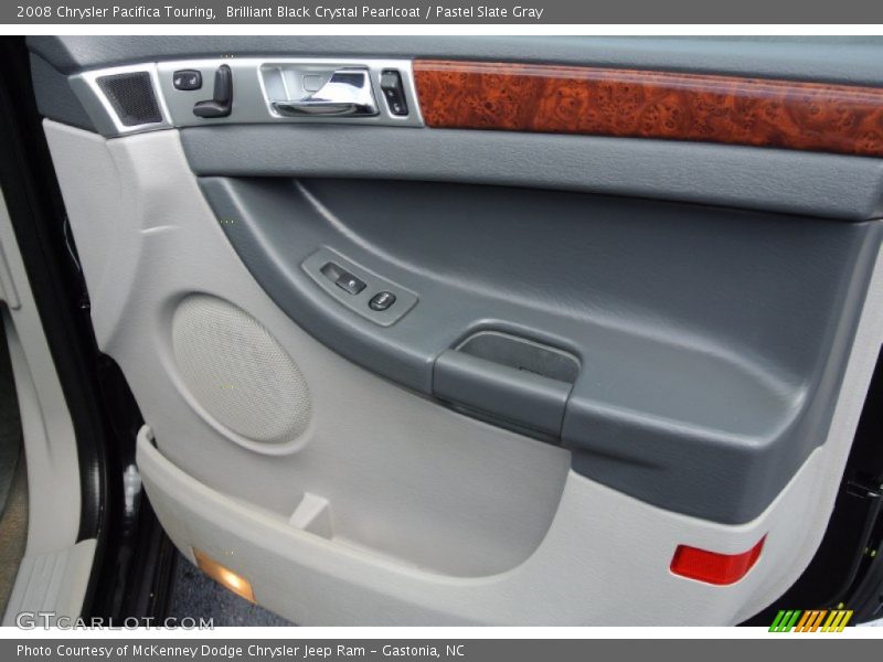 Brilliant Black Crystal Pearlcoat / Pastel Slate Gray 2008 Chrysler Pacifica Touring
