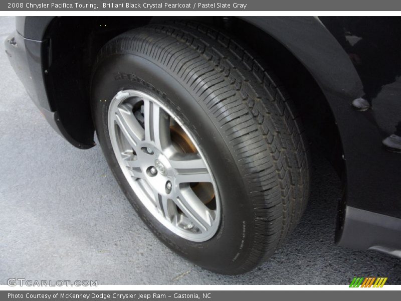 Brilliant Black Crystal Pearlcoat / Pastel Slate Gray 2008 Chrysler Pacifica Touring