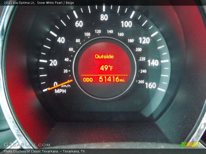 Snow White Pearl / Beige 2011 Kia Optima LX