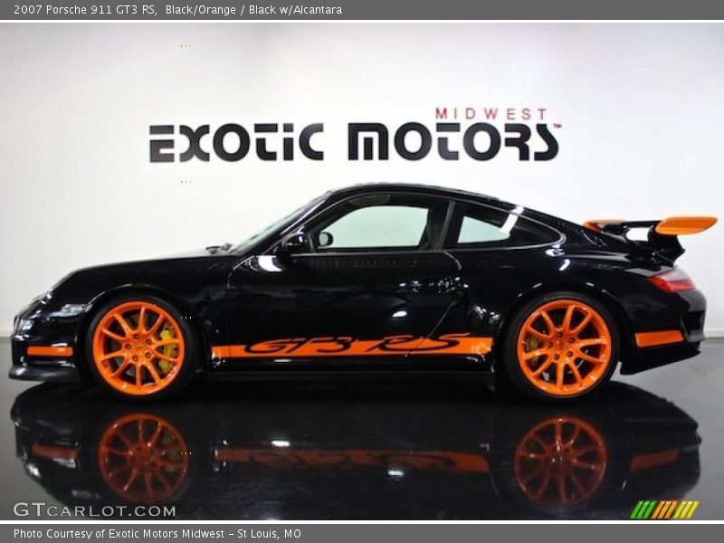 Black/Orange / Black w/Alcantara 2007 Porsche 911 GT3 RS