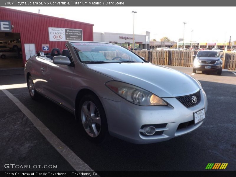 Titanium Metallic / Dark Stone 2007 Toyota Solara SE V6 Convertible