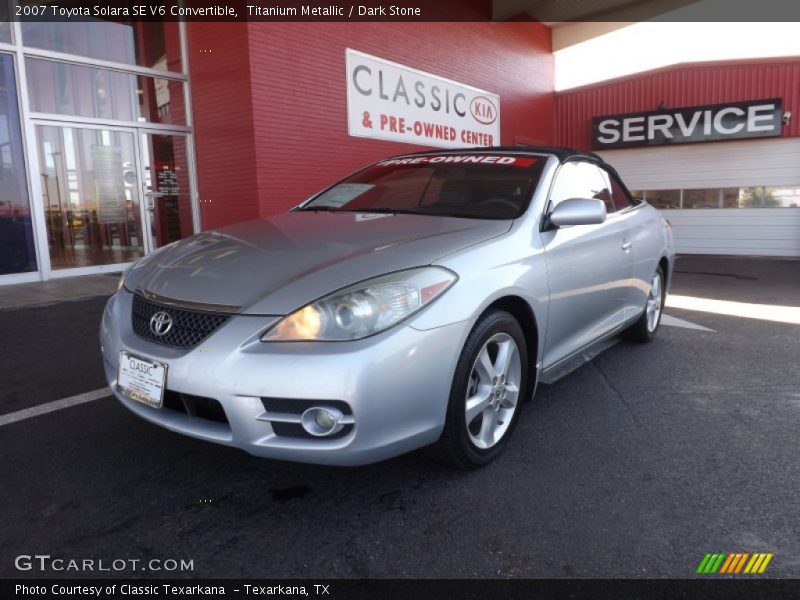 Titanium Metallic / Dark Stone 2007 Toyota Solara SE V6 Convertible