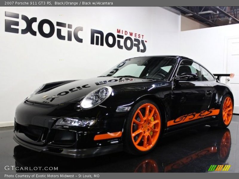 Black/Orange / Black w/Alcantara 2007 Porsche 911 GT3 RS