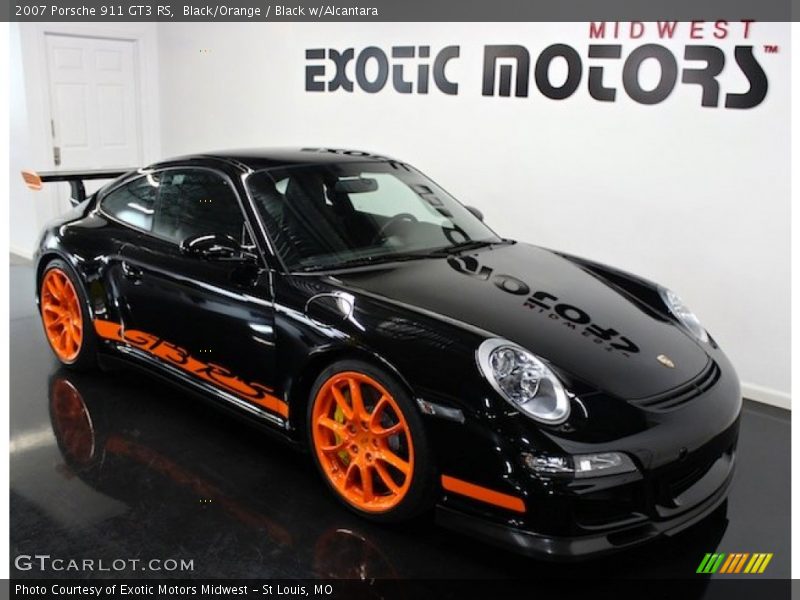 Black/Orange / Black w/Alcantara 2007 Porsche 911 GT3 RS