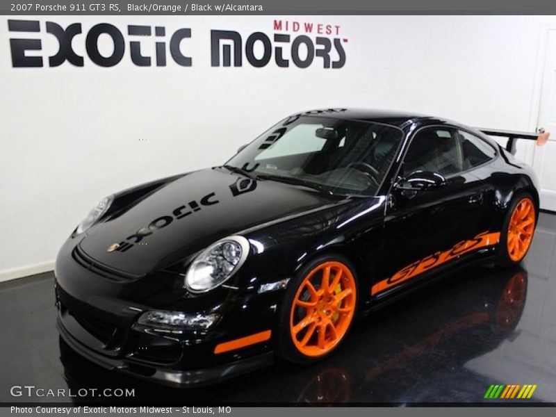 Black/Orange / Black w/Alcantara 2007 Porsche 911 GT3 RS