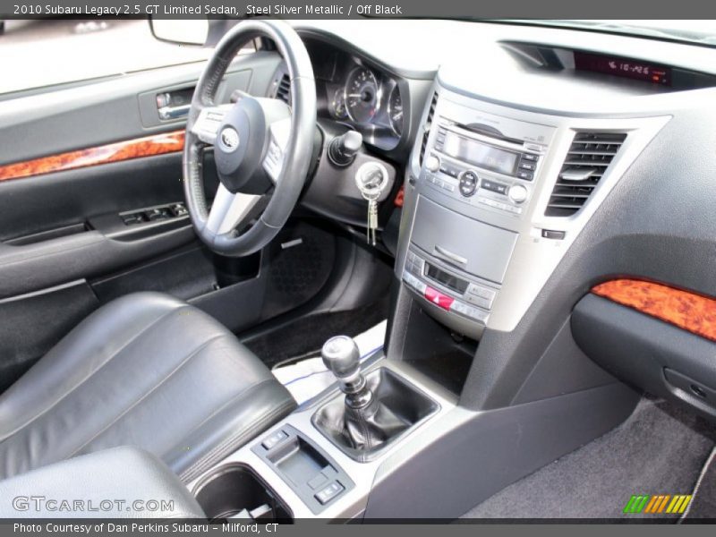 Dashboard of 2010 Legacy 2.5 GT Limited Sedan