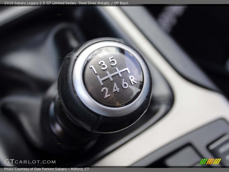  2010 Legacy 2.5 GT Limited Sedan 6 Speed Manual Shifter