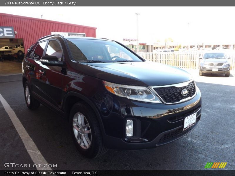 Ebony Black / Gray 2014 Kia Sorento LX