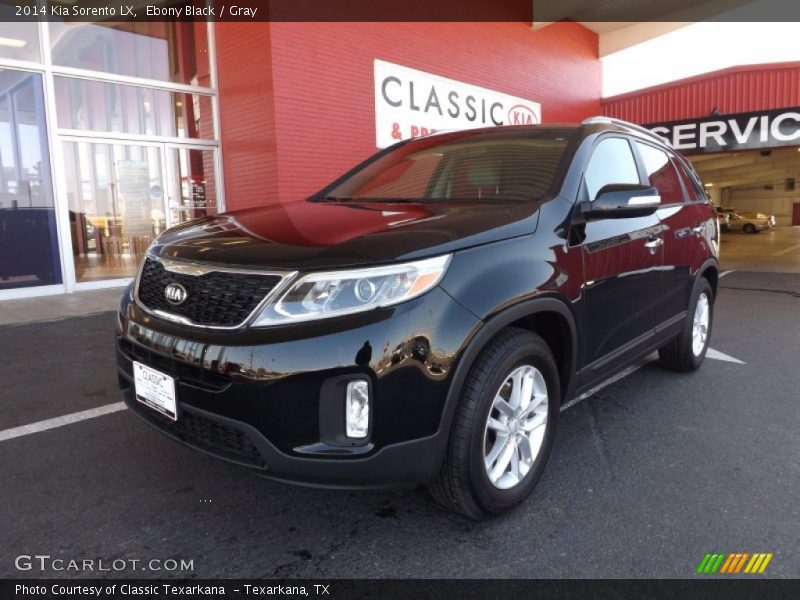 Ebony Black / Gray 2014 Kia Sorento LX