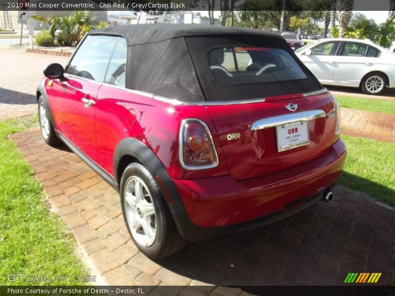 Chili Red / Grey/Carbon Black 2010 Mini Cooper Convertible