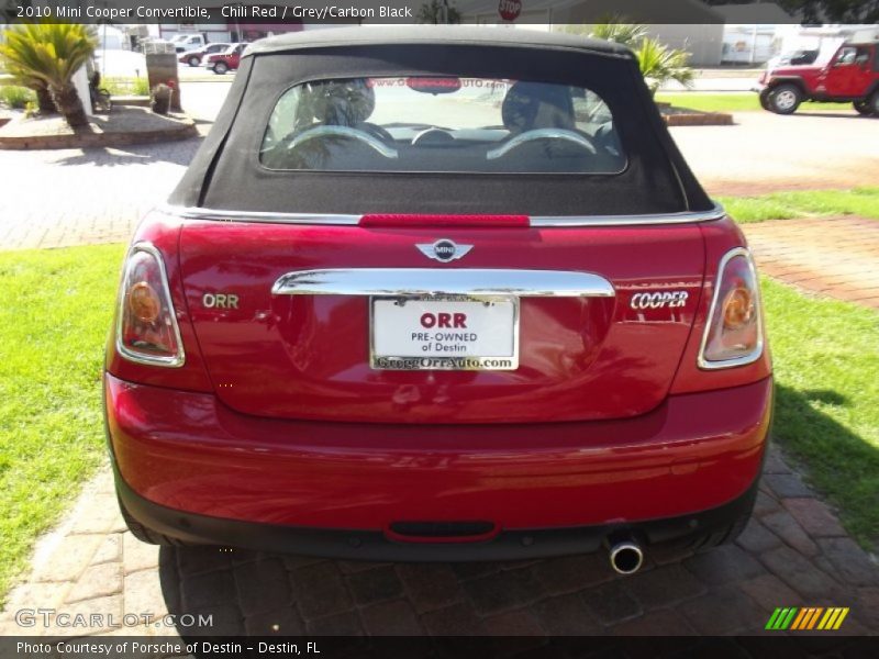 Chili Red / Grey/Carbon Black 2010 Mini Cooper Convertible