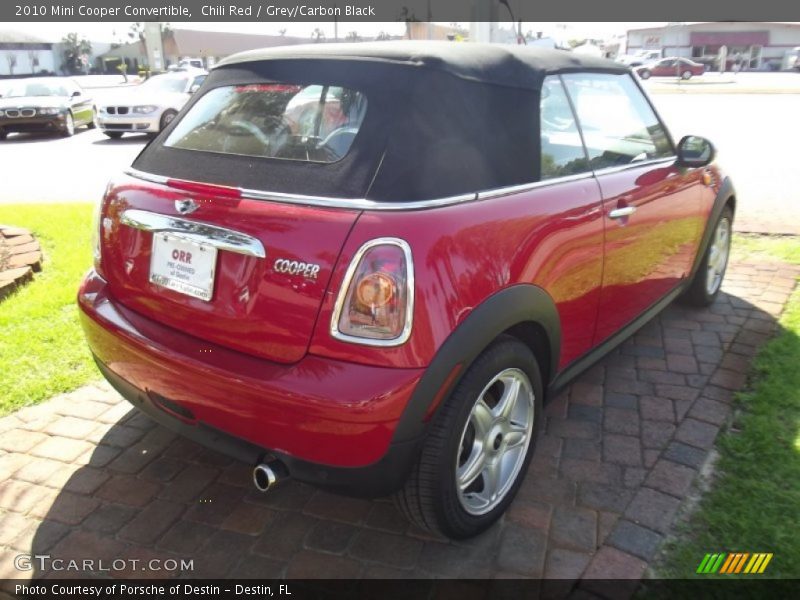 Chili Red / Grey/Carbon Black 2010 Mini Cooper Convertible