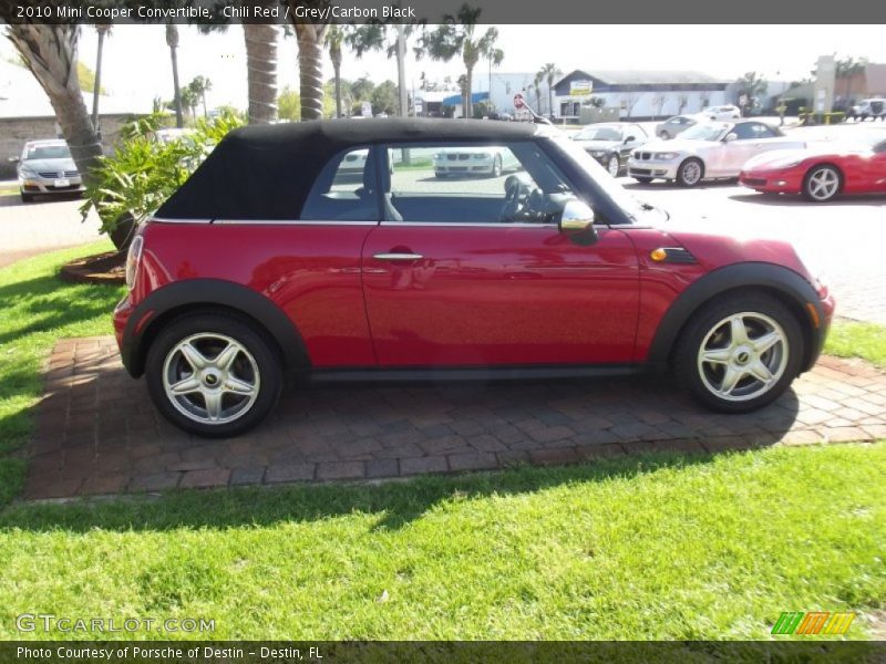 Chili Red / Grey/Carbon Black 2010 Mini Cooper Convertible