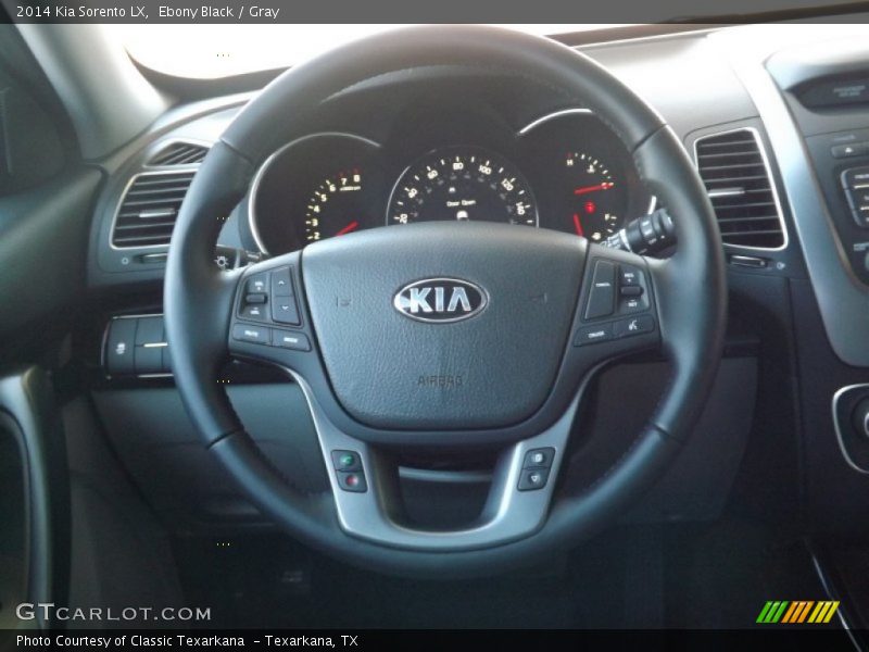 Ebony Black / Gray 2014 Kia Sorento LX