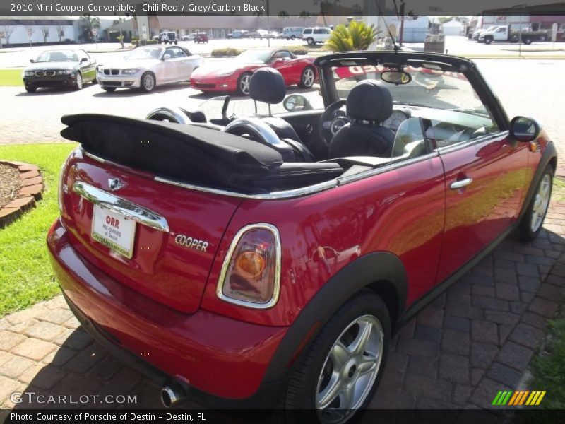 Chili Red / Grey/Carbon Black 2010 Mini Cooper Convertible