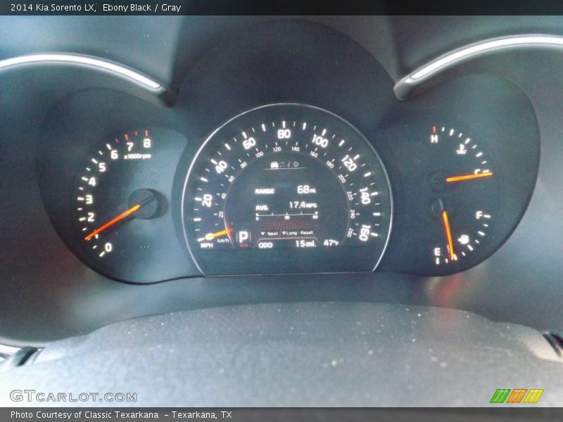 Ebony Black / Gray 2014 Kia Sorento LX