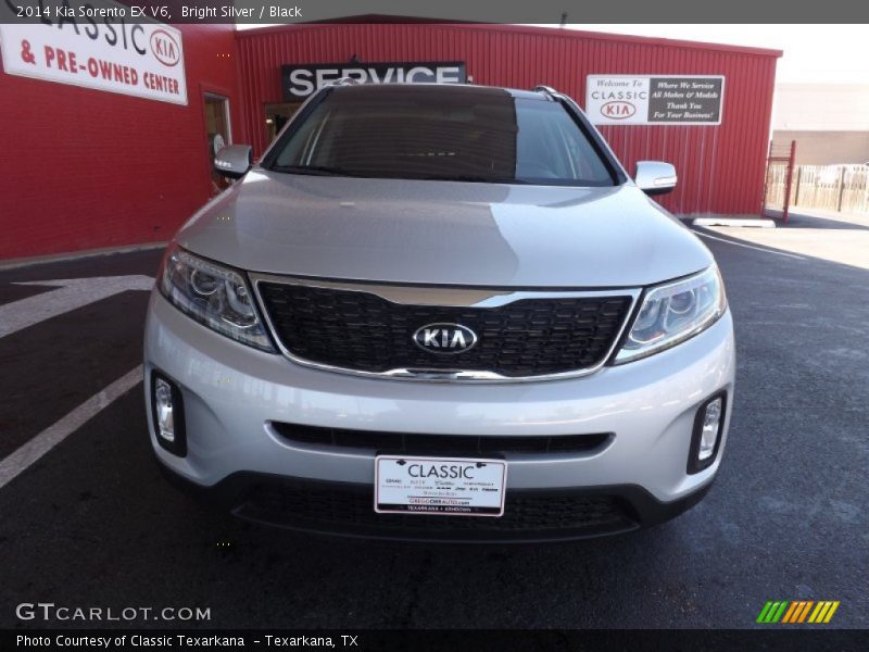 Bright Silver / Black 2014 Kia Sorento EX V6