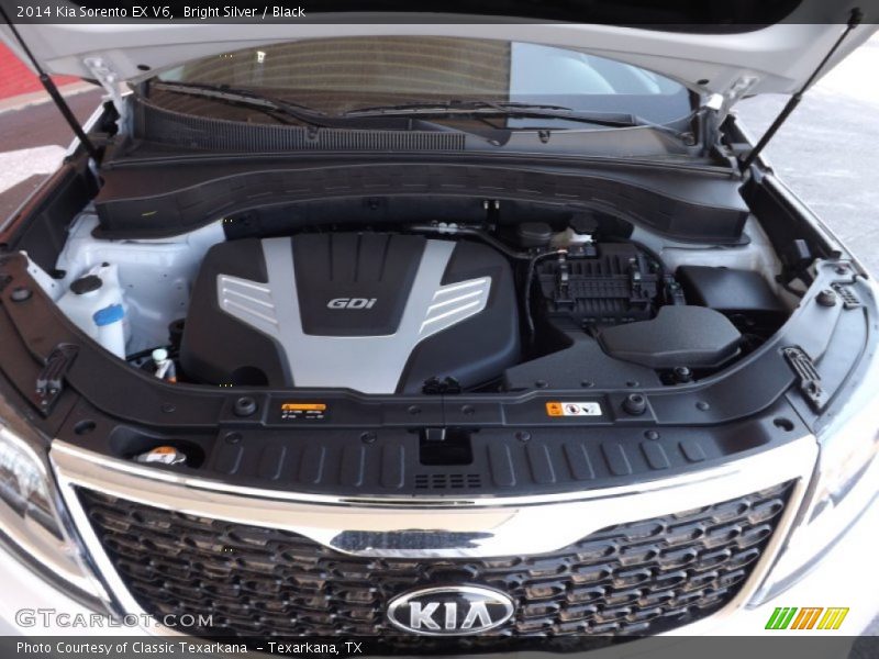 Bright Silver / Black 2014 Kia Sorento EX V6