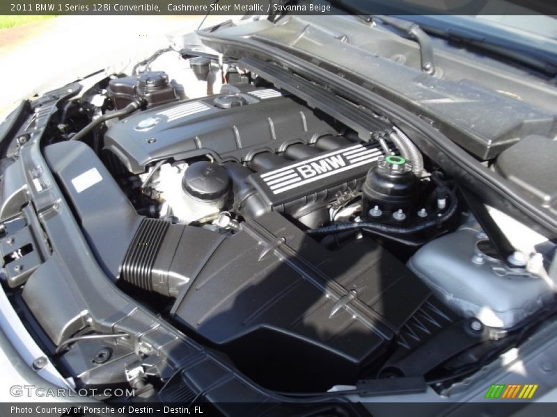Cashmere Silver Metallic / Savanna Beige 2011 BMW 1 Series 128i Convertible