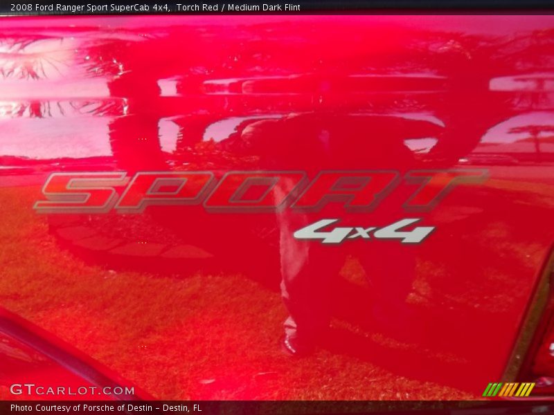Torch Red / Medium Dark Flint 2008 Ford Ranger Sport SuperCab 4x4