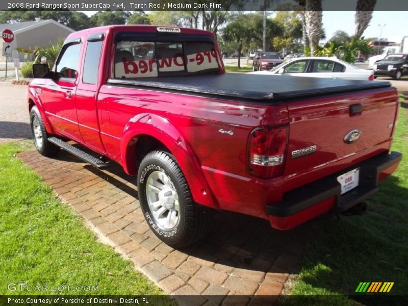 Torch Red / Medium Dark Flint 2008 Ford Ranger Sport SuperCab 4x4