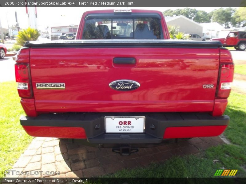 Torch Red / Medium Dark Flint 2008 Ford Ranger Sport SuperCab 4x4