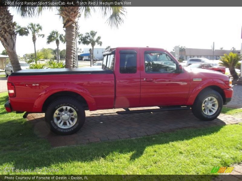Torch Red / Medium Dark Flint 2008 Ford Ranger Sport SuperCab 4x4