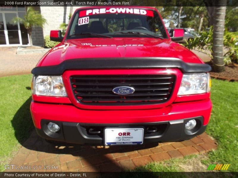 Torch Red / Medium Dark Flint 2008 Ford Ranger Sport SuperCab 4x4