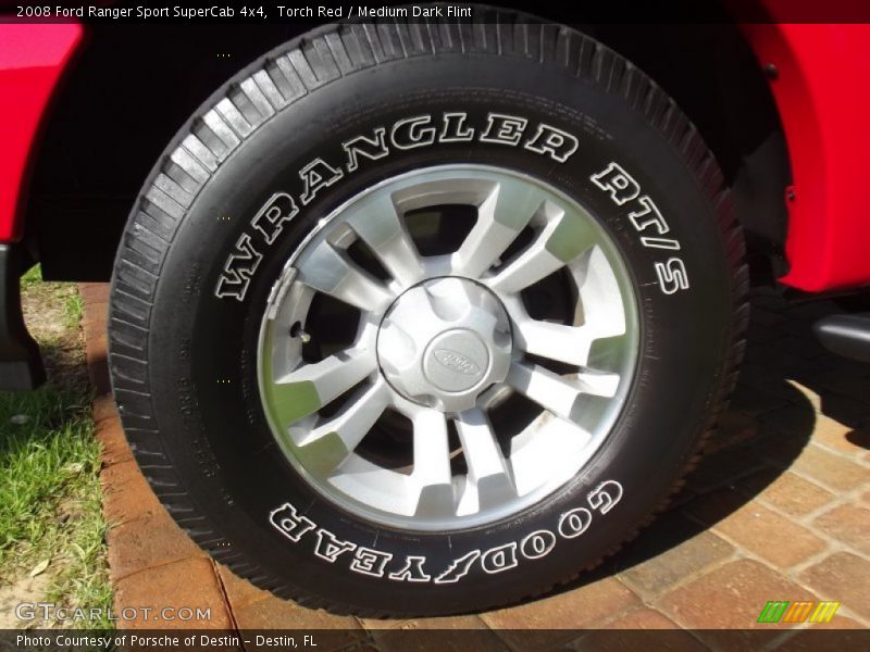 Torch Red / Medium Dark Flint 2008 Ford Ranger Sport SuperCab 4x4