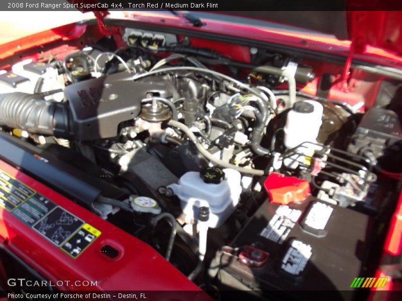Torch Red / Medium Dark Flint 2008 Ford Ranger Sport SuperCab 4x4