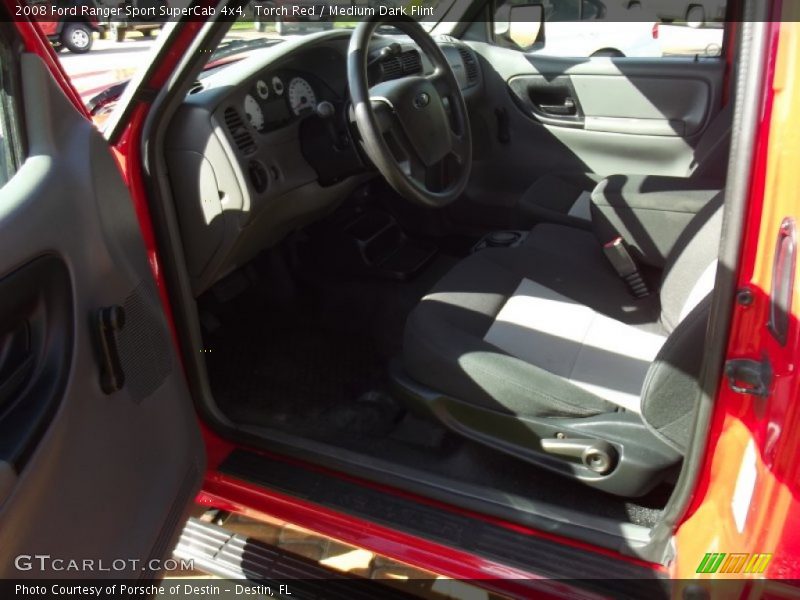 Torch Red / Medium Dark Flint 2008 Ford Ranger Sport SuperCab 4x4