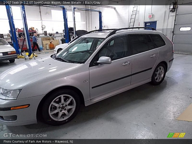 Silver Metallic / Black/Gray 2007 Saab 9-3 2.0T SportCombi Wagon