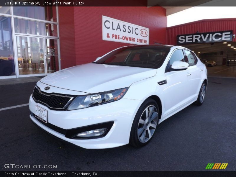 Snow White Pearl / Black 2013 Kia Optima SX