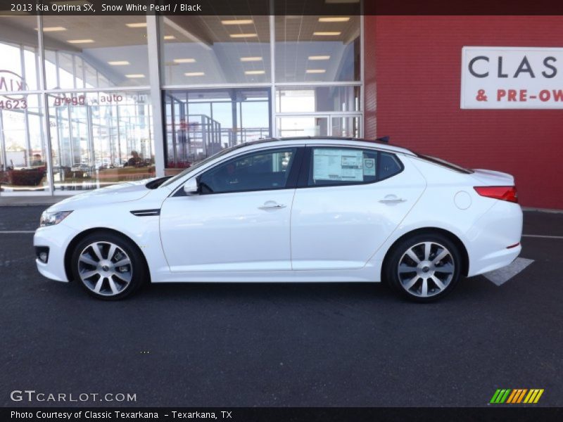 Snow White Pearl / Black 2013 Kia Optima SX