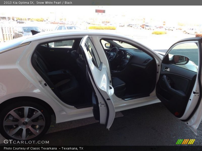 Snow White Pearl / Black 2013 Kia Optima SX