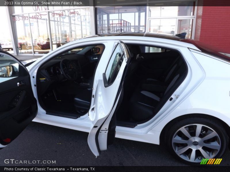 Snow White Pearl / Black 2013 Kia Optima SX