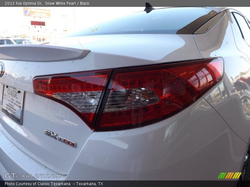 Snow White Pearl / Black 2013 Kia Optima SX