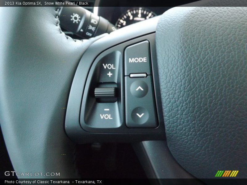 Snow White Pearl / Black 2013 Kia Optima SX