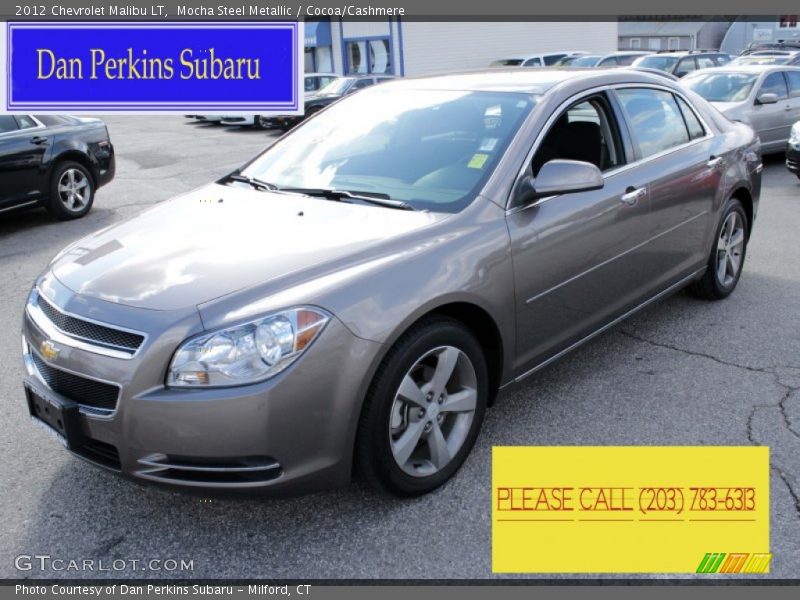 Mocha Steel Metallic / Cocoa/Cashmere 2012 Chevrolet Malibu LT
