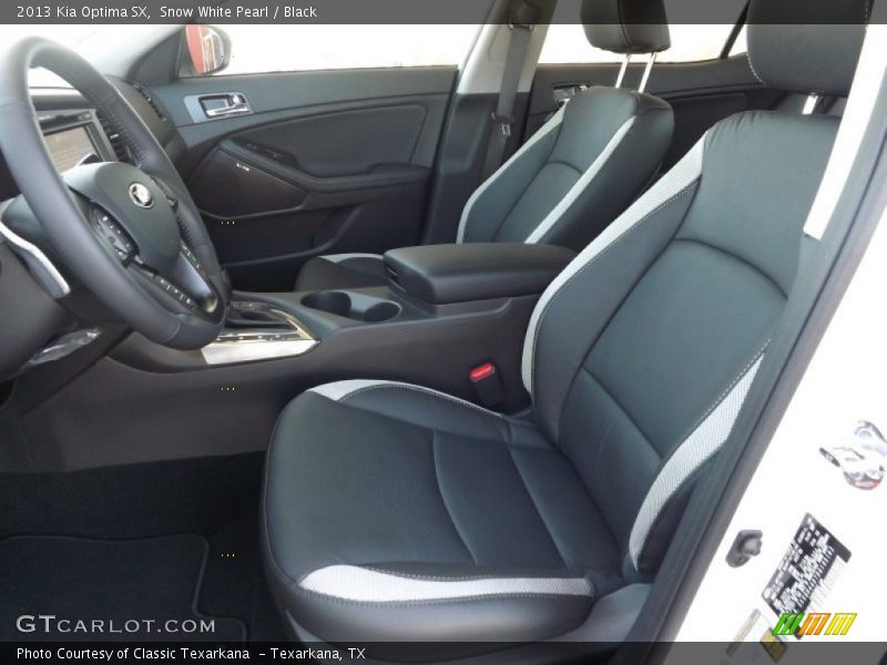 Snow White Pearl / Black 2013 Kia Optima SX