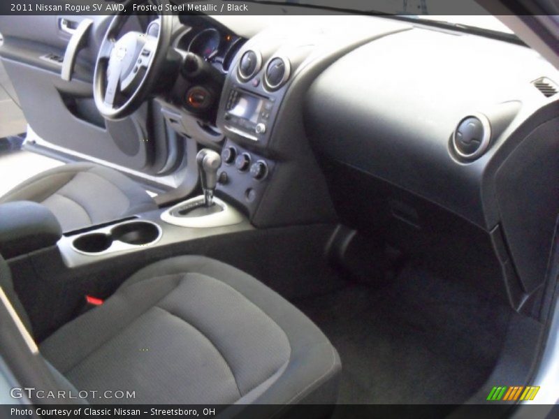 Frosted Steel Metallic / Black 2011 Nissan Rogue SV AWD