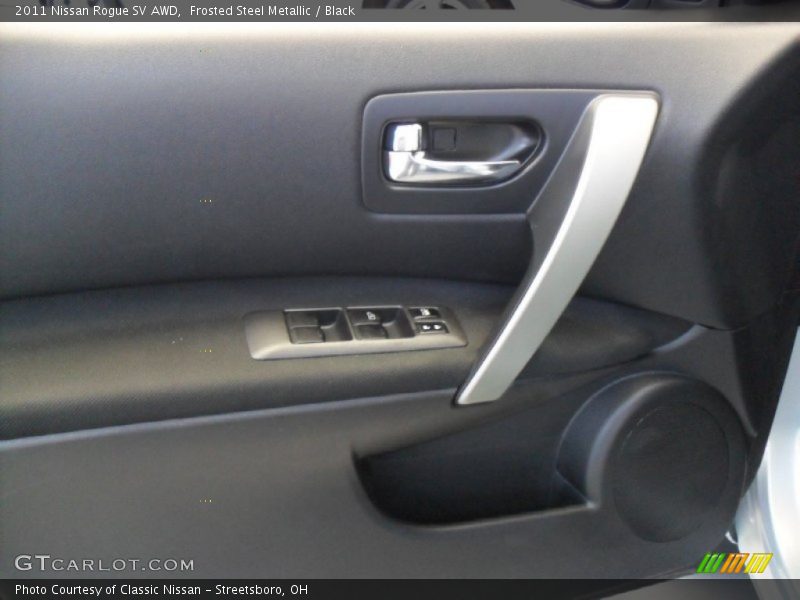 Frosted Steel Metallic / Black 2011 Nissan Rogue SV AWD