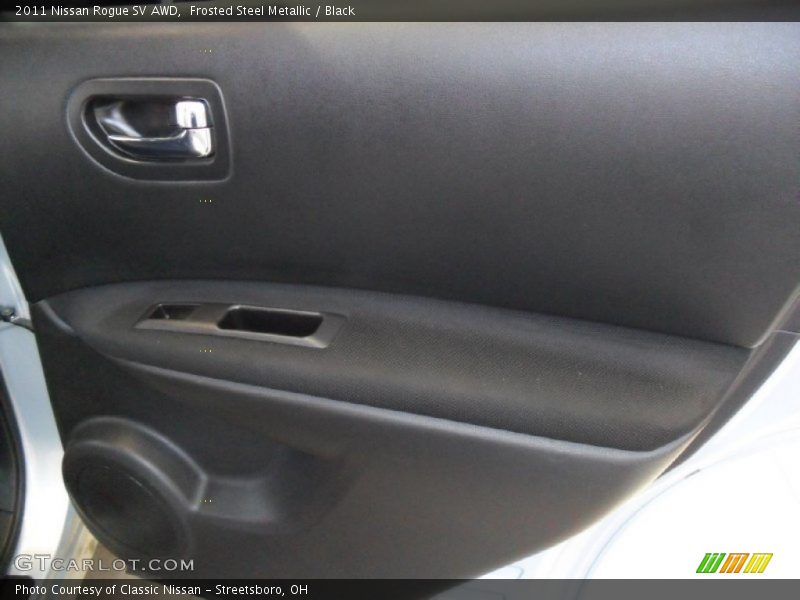 Frosted Steel Metallic / Black 2011 Nissan Rogue SV AWD