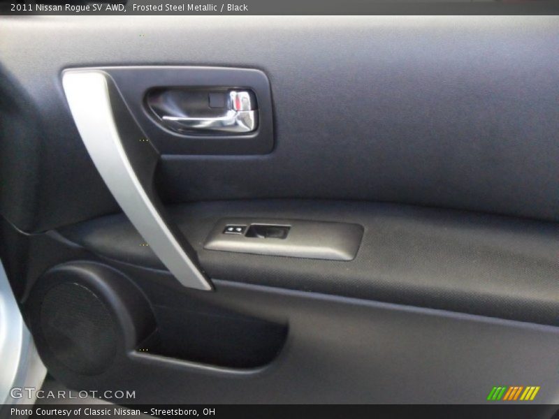 Frosted Steel Metallic / Black 2011 Nissan Rogue SV AWD
