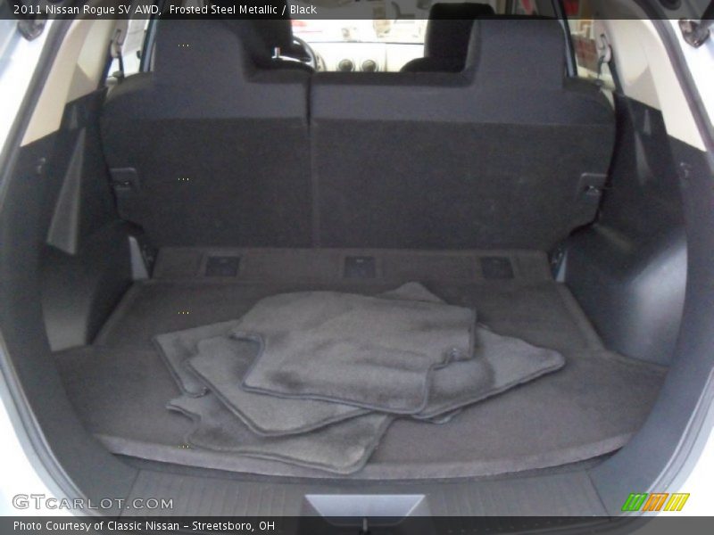Frosted Steel Metallic / Black 2011 Nissan Rogue SV AWD