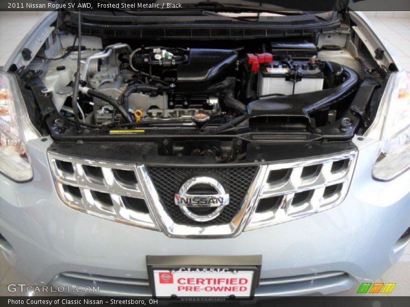 Frosted Steel Metallic / Black 2011 Nissan Rogue SV AWD