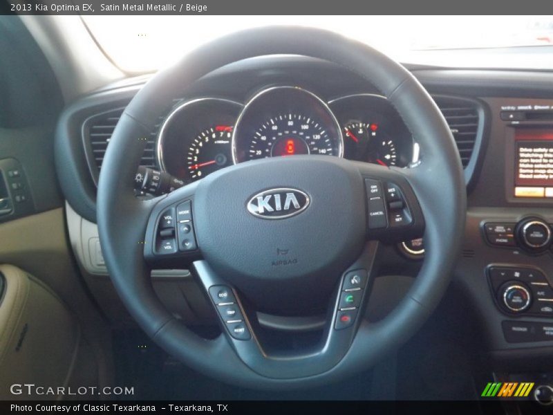 Satin Metal Metallic / Beige 2013 Kia Optima EX