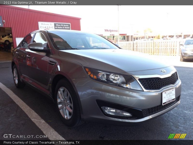 Titanium Silver Metallic / Gray 2013 Kia Optima LX