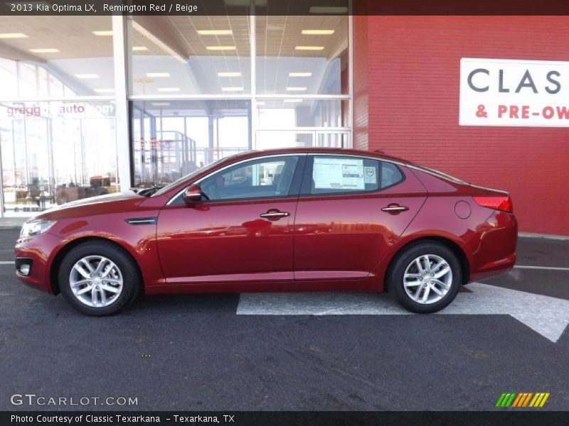 Remington Red / Beige 2013 Kia Optima LX